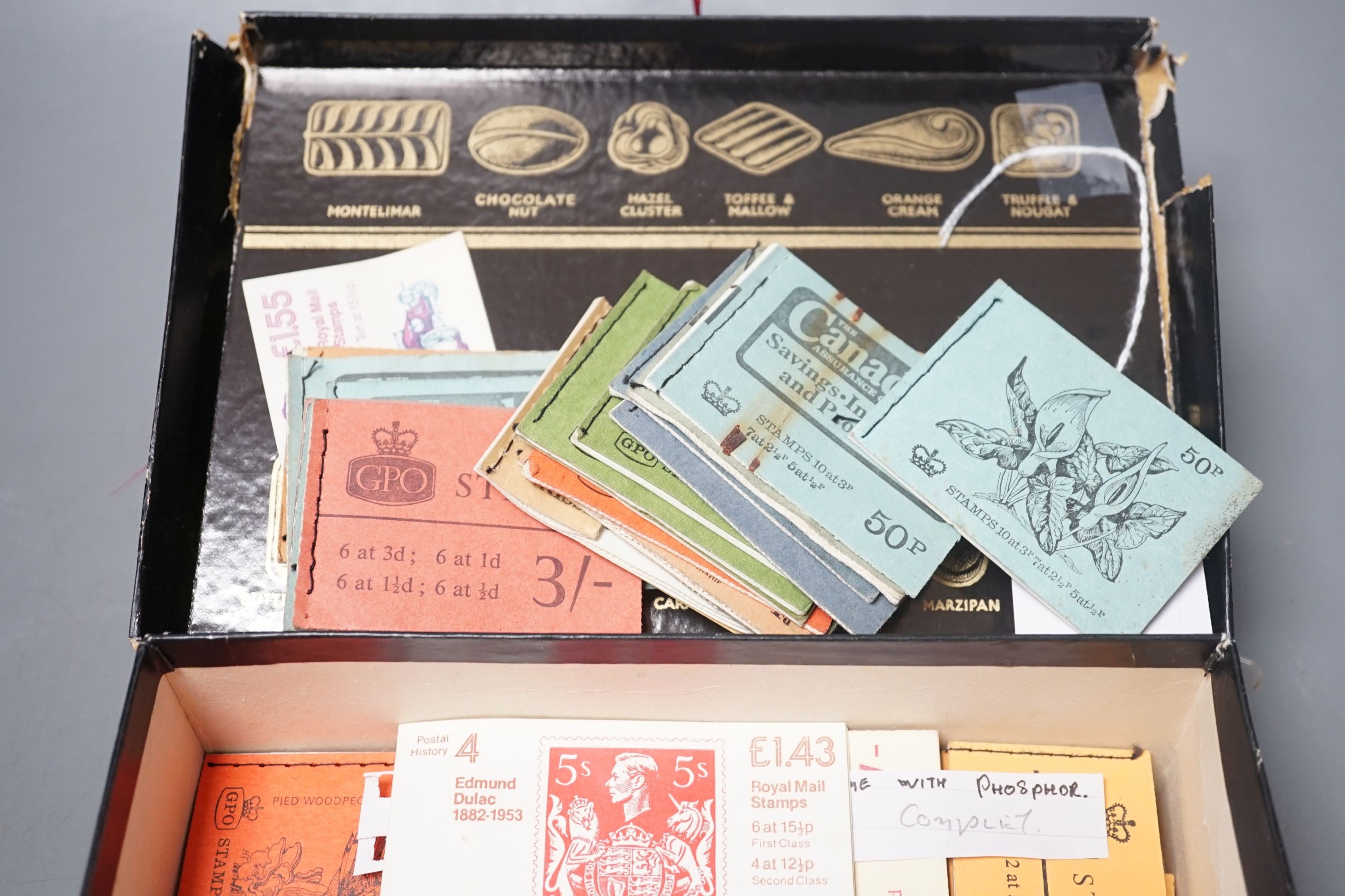 A collection of books of stamps